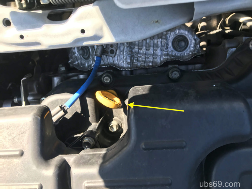 オイルゲージの場所