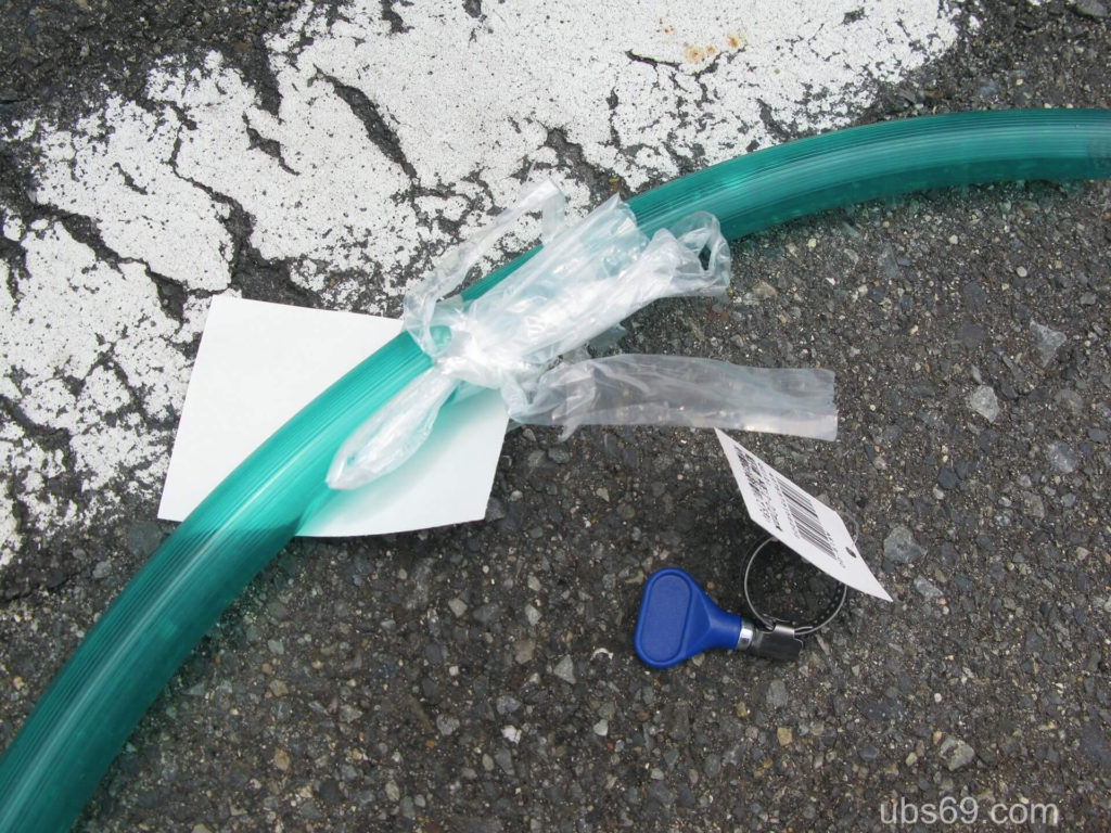 準備した園芸ホース