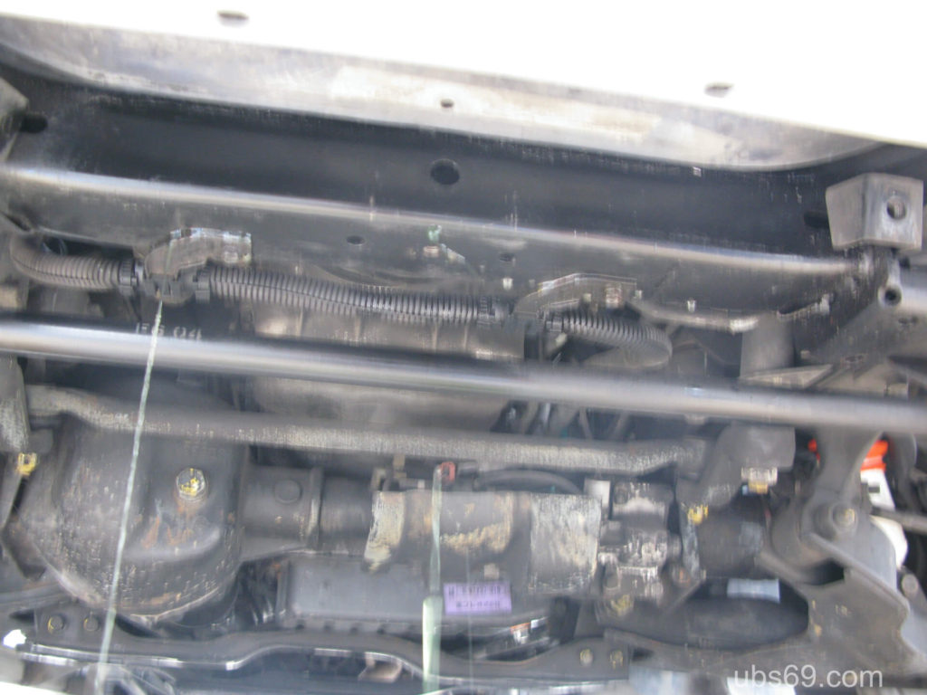 水を抜いている様子