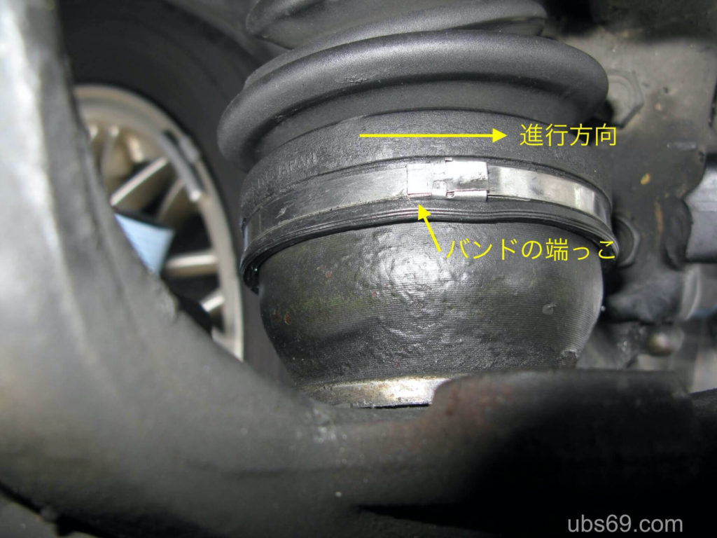 バンドの取り付け方向